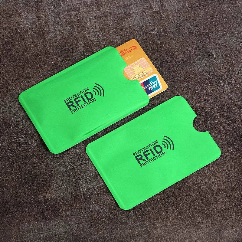 10PCS RFID Card Protector Sleeves - Anti Scan NFC Blocking Aluminum Foil Credit Card Holder