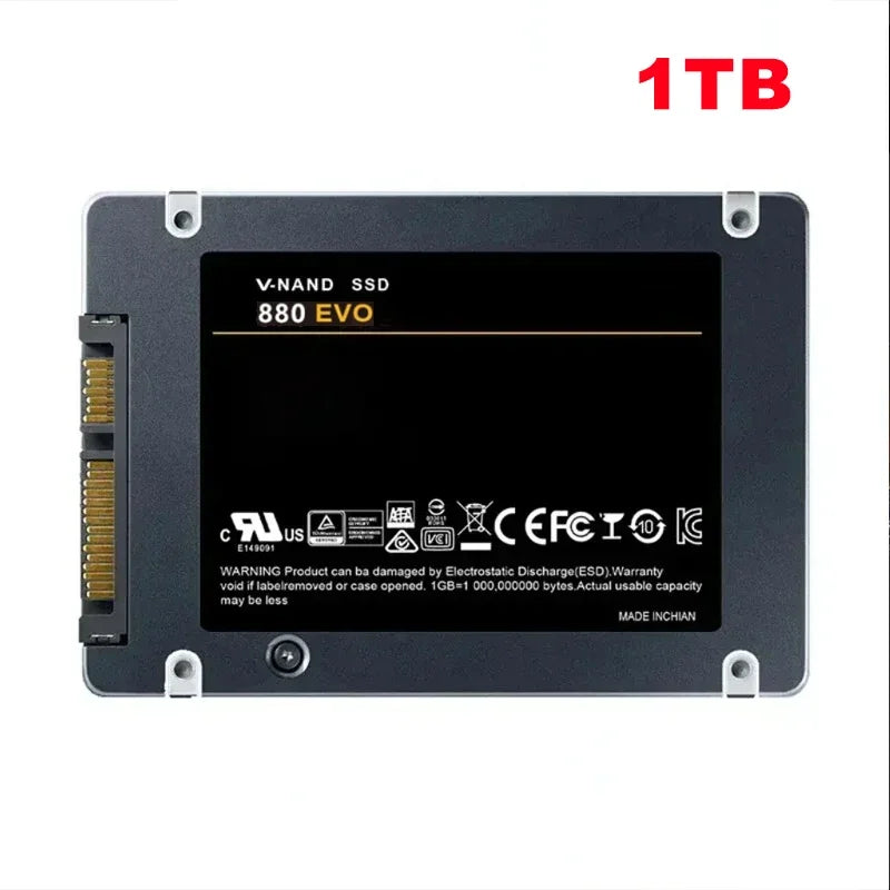 Lenovo 880 EVO SSD 1TB/2TB/4TB – Internal Solid State Drive SATA 3.0 for Laptop, Desktop, PC, PS4 & PS5