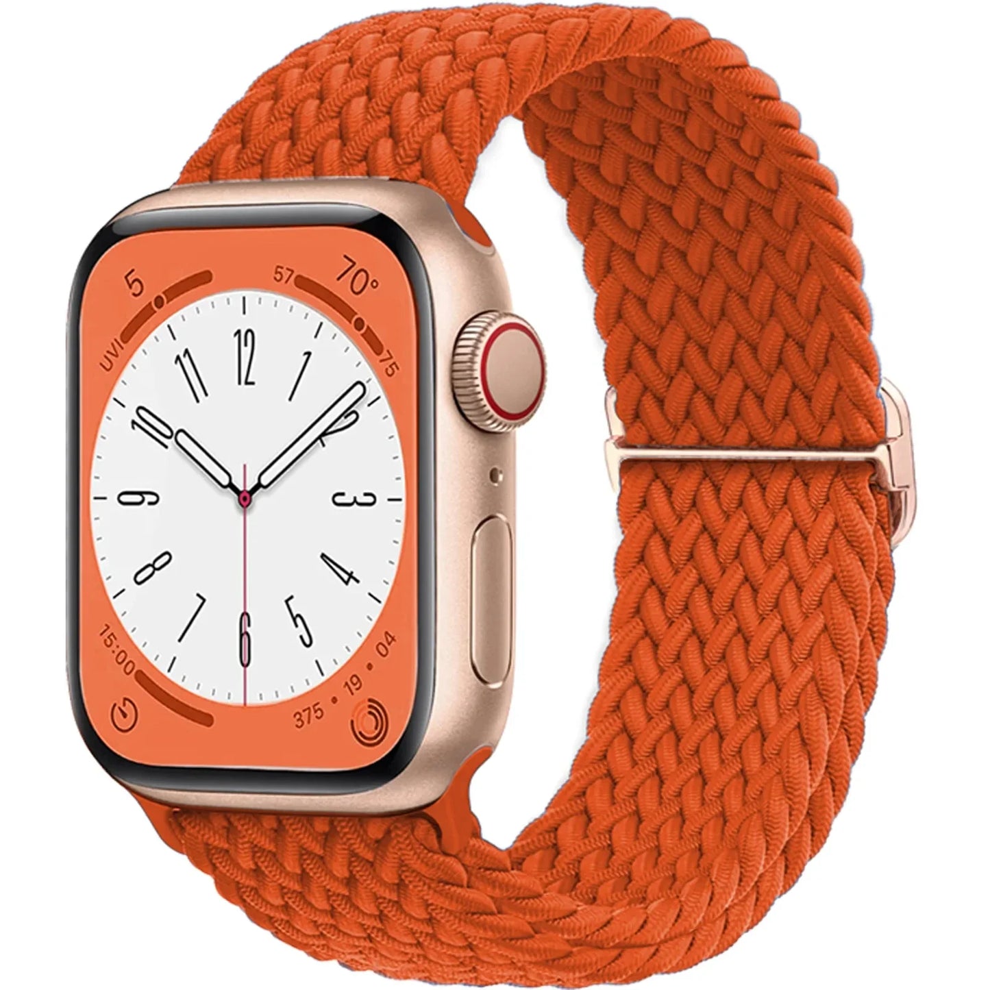 Elastic Braided Solo Loop Apple Watch Band – Adjustable Stretch Strap for Series SE, 5–11 & Ultra 3 (40mm–49mm)