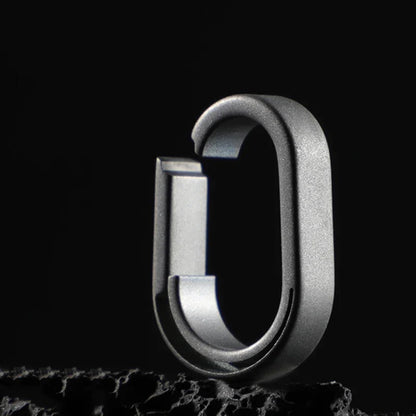Titanium Alloy Quick Detach Keychain Ring - Mini EDC Car Key Connector Buckle & Key Ring Accessory
