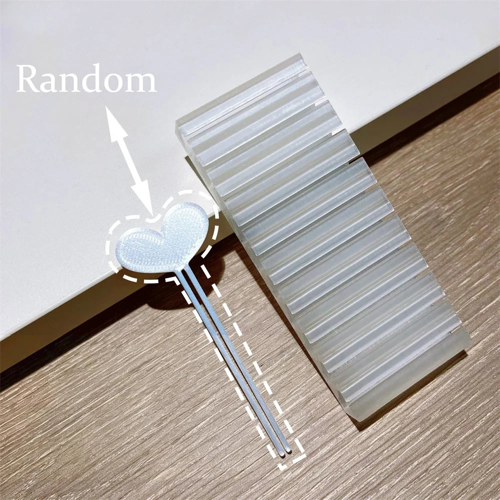 10 Slot Nail Transfer Foil Holder - 3D Printed Portable Organizer Box for Nail Art Sticker Storage & Display