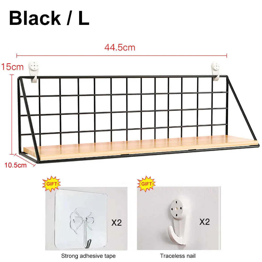 Wooden Hanging Spice Rack – Wall-Mounted Kitchen Organizer for Jars, Seasoning & Accessories
