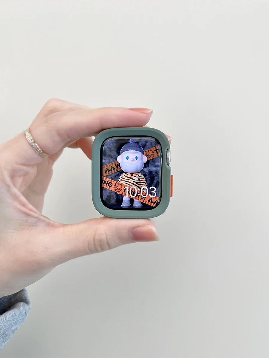 Candy Silicone Apple Watch Case & Strap - Protective Band Cover for Series 11 10 9 8 7 SE 6 5 4 Ultra 49mm 45mm 41mm 44mm 40mm