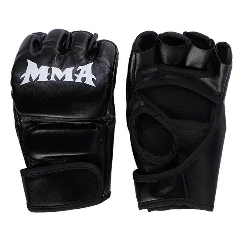 MMA Boxing Gloves - PU Training Gloves for Karate, Muay Thai, Sanda & Free Fight