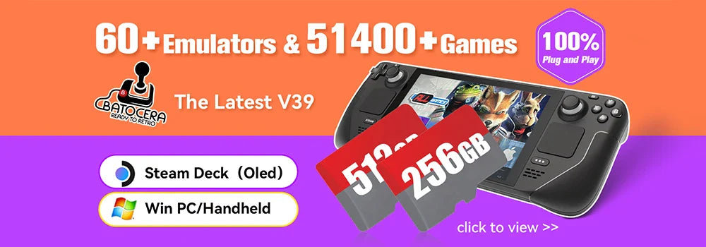 Retrobat Game Card — 3,170 Games for ROG Ally, LEGION GO, AYANEO, OneXPlayer, Steam Deck & Windows PC, Includes N64 Titles