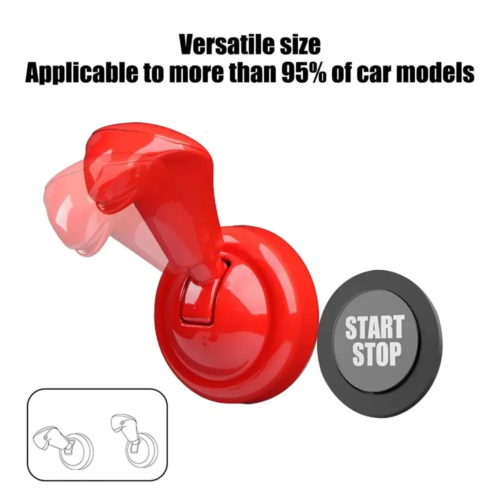 Car One-Touch Start Button Cover – Protective Sticker for Engine Ignition Switch, Car & Motorcycle Start Button