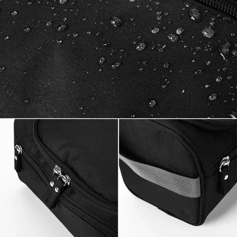 Waterproof Zipper Makeup Bag Organizer - Beauty Case for Men and Women, Cosmetic Toiletry Storage Travel Pouch Kit