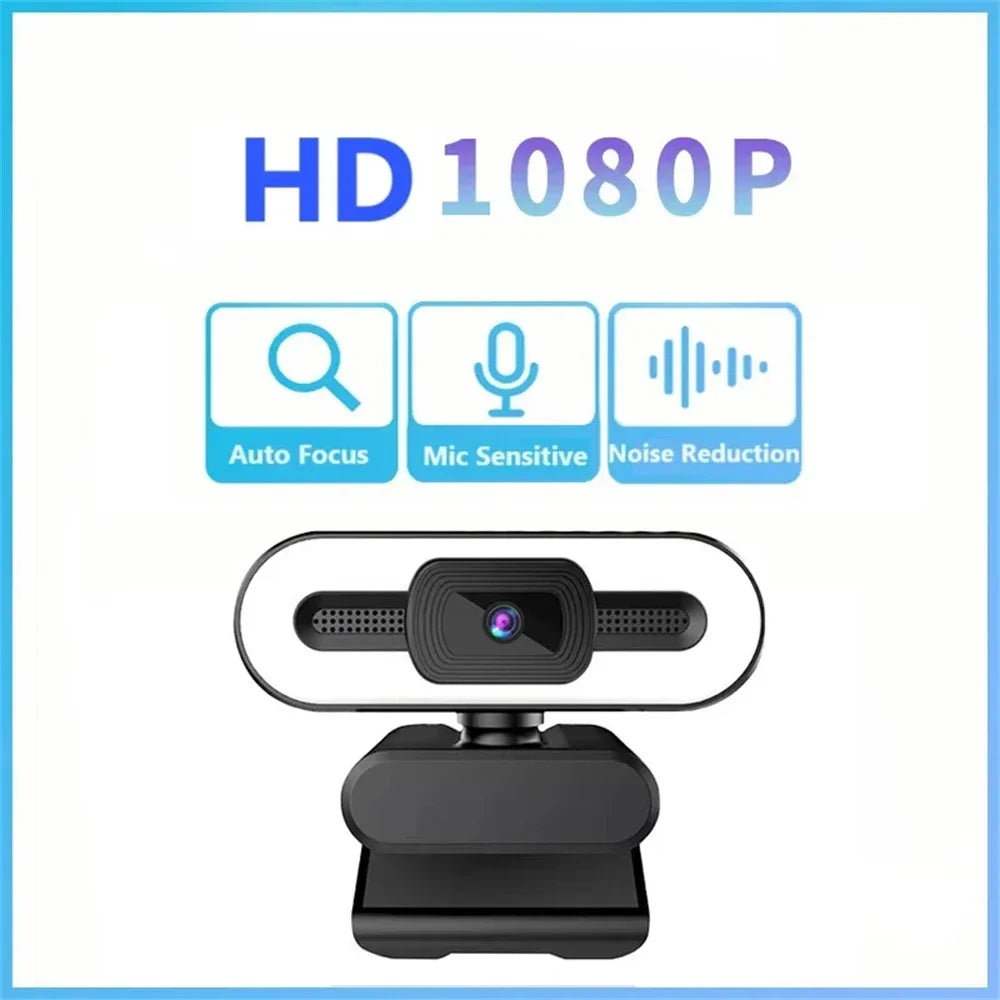 Portable Full HD Webcam | 1080P/2K/4K Auto Focus with Microphone for PC, Laptop & Live Streaming
