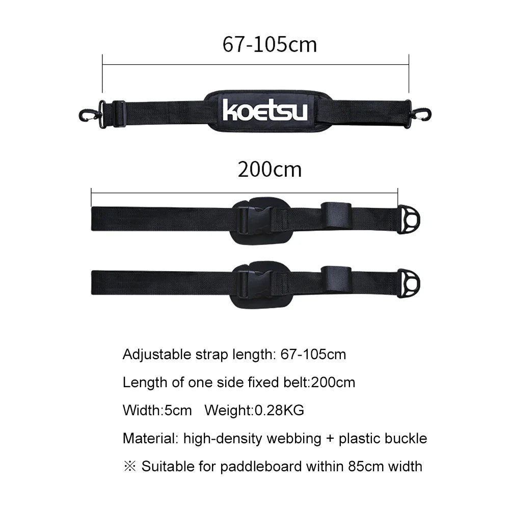 Adjustable Surfboard Shoulder Strap – Carry Sling for Paddleboard, Surfboard, Wakeboard, Kayak & Surfing Gear