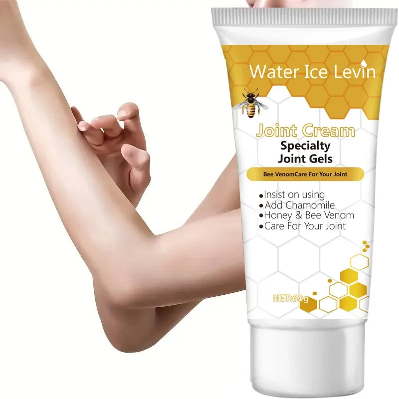 Bee Venom Joint Cream - Hypoallergenic Soothing Moisturizing Lotion with Light Fragrance for All Skin Types