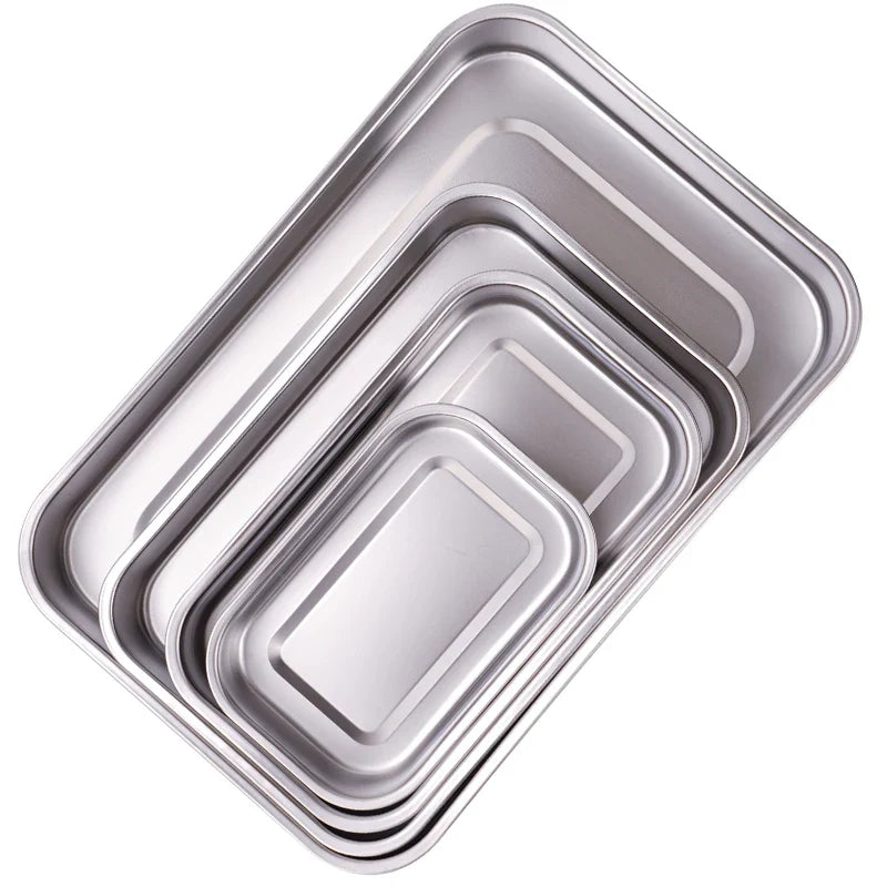 Stainless Steel Dental Instrument Tray with Lid – Medical Sterilization & Disinfection Container for Surgical Tools