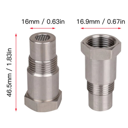 Car CEL Fix Adapter – 1-20pcs Stainless Steel Oxygen O2 Sensor Eliminator, M18X1.5 Check Engine Light Replacement Accessory