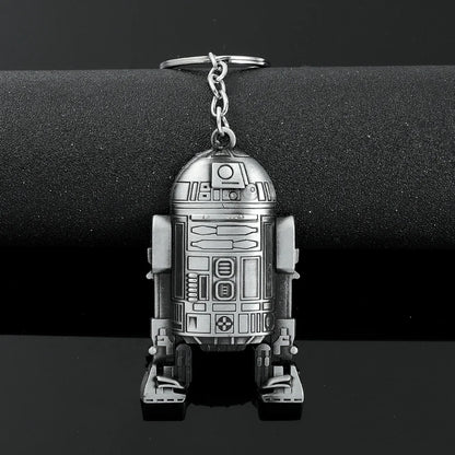 Vintage Spaceship Keychain - Star Wars Inspired Destroyer Battleship Keyring for Bags & Gifts