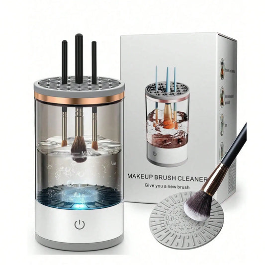 Electric Makeup Brush Cleaner - Automatic Deep Cleaning Machine for Cosmetic Brushes