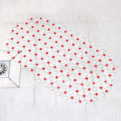 PVC Anti-Slip Bath Mat with Suction Cups – Soft Massage Shower Mat for Home Bathroom Safety