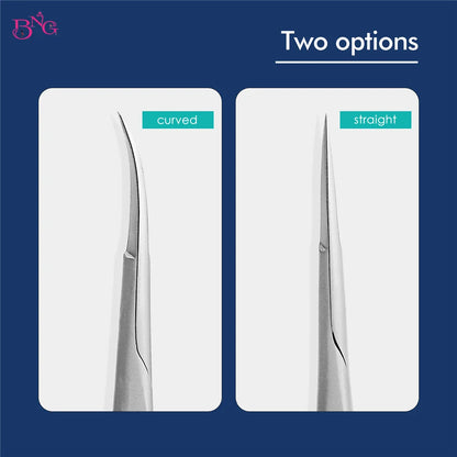 BNG Stainless Steel Cuticle Nipper & Dead Skin Remover Pliers – Straight Manicure & Eyebrow Scissors Beauty Tools