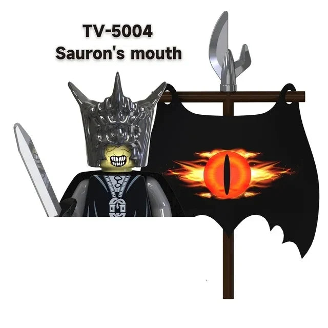 TV6403/TV6404/TV6405 Blocks Toy Set — Orcs, Dwarfs, Elves & Rohan Knight Action Figures Building Bricks for Kids Gift