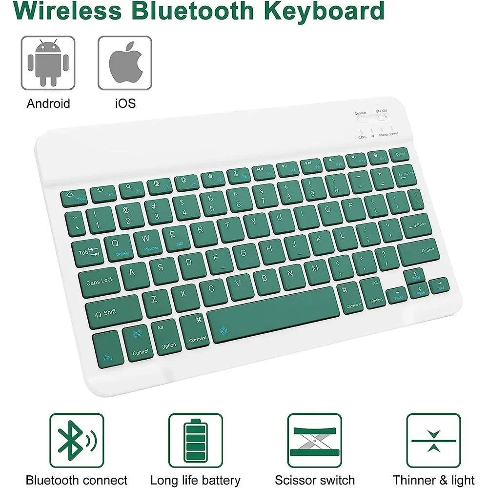 iPad 10th Generation 2022 Case – 10.9 Inch with Detachable Wireless Bluetooth Keyboard & Tablet Cover