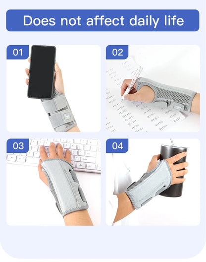 Wrist Brace for Carpal Tunnel — Hand Support with Splints for Arthritis, Tendonitis, Sprains & Wrist Pain, 1PC