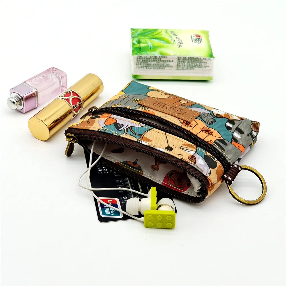 Cute Animal Zipper Wallet - Cartoon Coin Purse, Lightweight Money Bag, Key & Card Holder for Women and Students