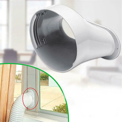1/2PCS Adjustable Portable AC Window Kit – Slide Plate & Exhaust Hose Connector with Wind Shield Adapter