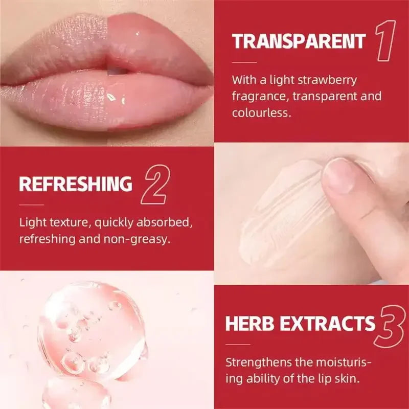 Long-Lasting Volumizing Lip Serum – Plumping Gloss Oil for Fuller Lips, Fine Line Smoothing & Deep Moisturizing Lip Care