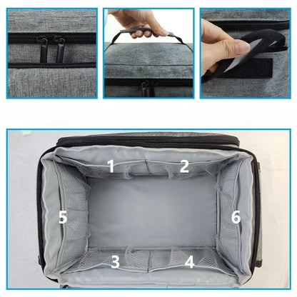 Travel First Aid Kit Bag — Multifunctional Medical Storage Organizer with Layered Medicine Boxes