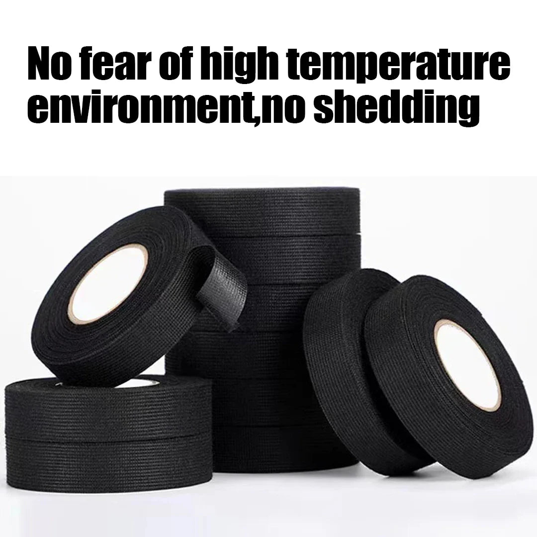 Electrical Tape – Heat Resistant, Waterproof, Adhesive Cloth Tape, Available in 1/3/5 Pcs, for Automotive and Insulating Uses