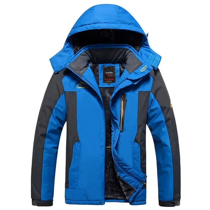 Men’s Winter Parka Jacket - Thick Warm Waterproof Hooded Fleece Coat, Plus Size up to 9XL