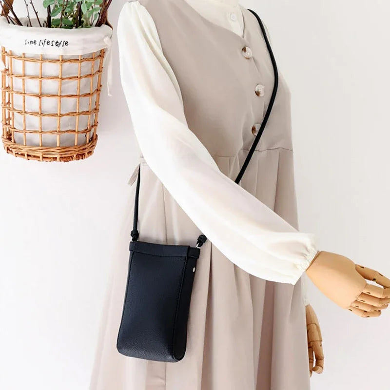 Women's PU Leather Shoulder Bag - Large Capacity Crossbody Handbag with Phone Pocket