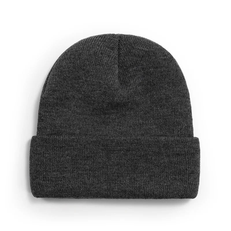 Winter Knit Beanie Hat - Warm Stretch Skull Cap for Boys Girls Adults in Black White Blue Pink & More Colors