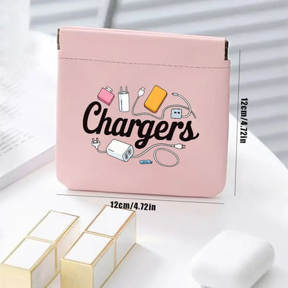 Charger and Cable Organizer Pouch - Durable Travel Storage Bag for Data Cables, USB Drives, Power Banks, and Phones