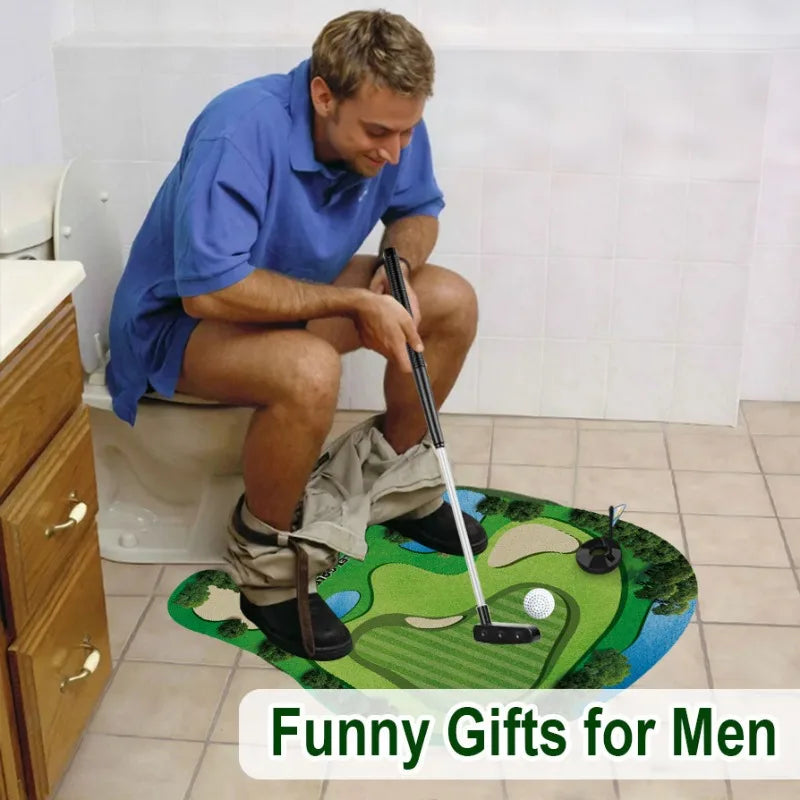 Set of 5 Toilet Golf Balls – Fun Leisure Indoor Golf Game, Perfect Gift for Dad or Boyfriend
