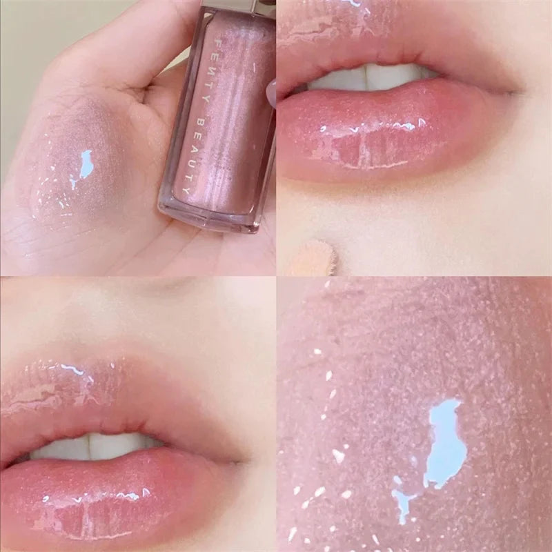 Fenty Beauty Lip Glaze – Moisturizing Glitter Lip Plumper Liquid Lipstick for Women & Beginners