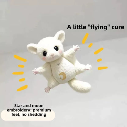 Flying Squirrel Plush Keychain - Cute Hanging Doll Backpack Pendant