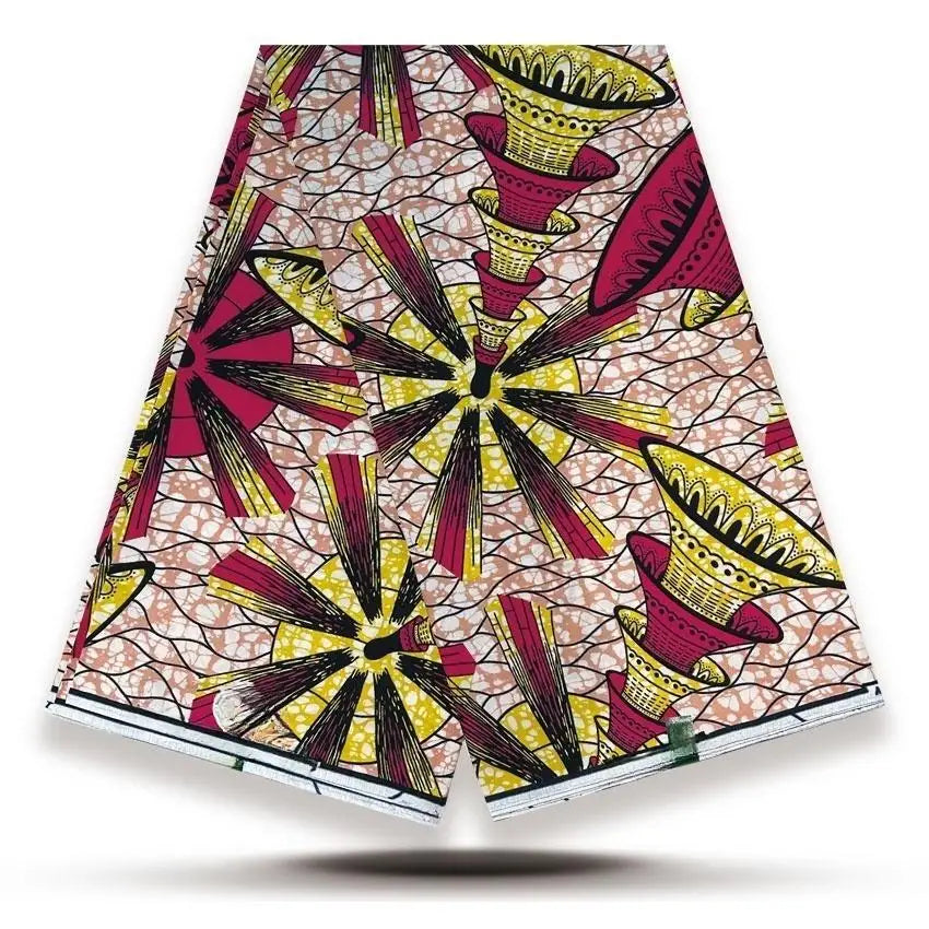 High Quality African Wax Print Fabric - 100% Cotton Soft Ankara Real Wax Fashion Material