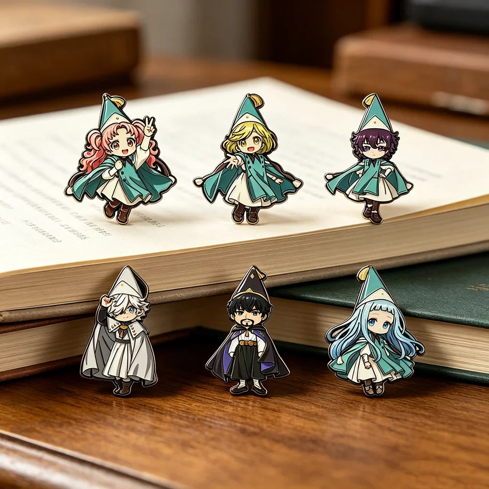 Witch Hat Atelier Enamel Pin Set - 6PCS Chibi Anime Brooch Collection for Backpacks, Bags & Fans