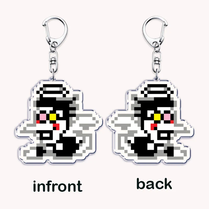 Deltarune & Undertale Keychains – Ralsei, Kris, Susie & Spamton Fan Gaming Accessories