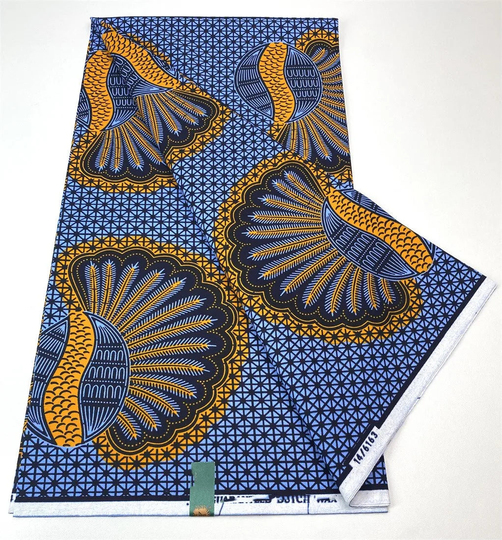 Latest Style Ankara Wax Print Fabric - 100% Cotton High Quality Soft African Real Wax Material