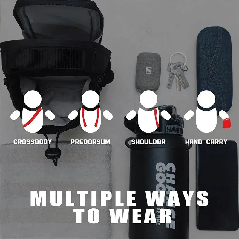 Magnetic Gym Bag – Large Capacity Portable Carrier with Phone Pocket & Water Bottle Pouch, Gym Accessories Organizer