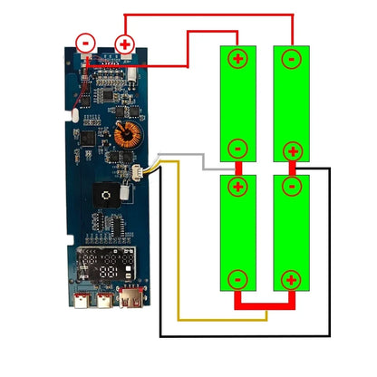 DIY 100W Battery Charger Case - 21700 Battery Power Bank Box with PD Fast Charging for MacBook & Devices