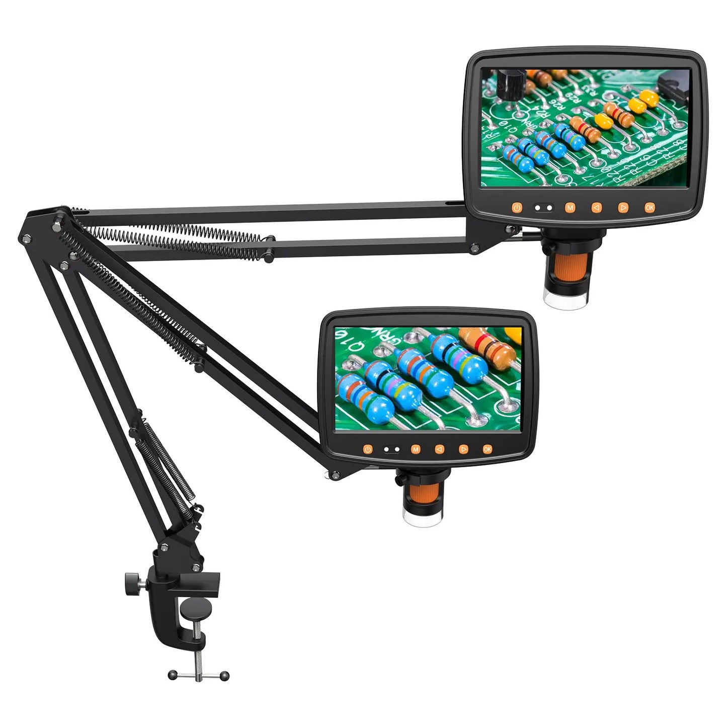 Hayve Adjustable Metal Microscope Arm Stand – Compatible with DM4, DM9, MS1 & MS3 Coin Microscopes