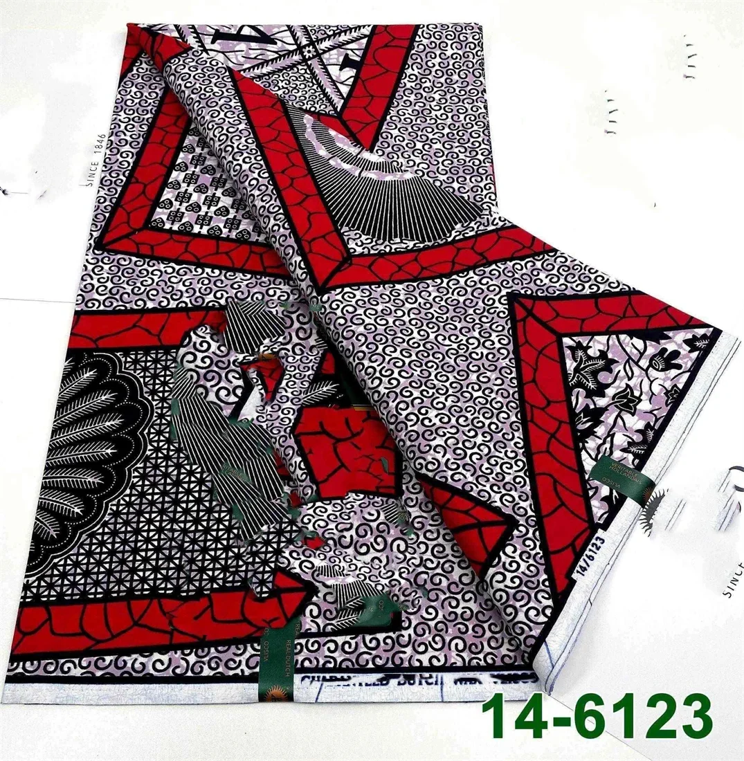 Latest Style Ankara Wax Print Fabric - 100% Cotton High Quality Soft African Real Wax Material