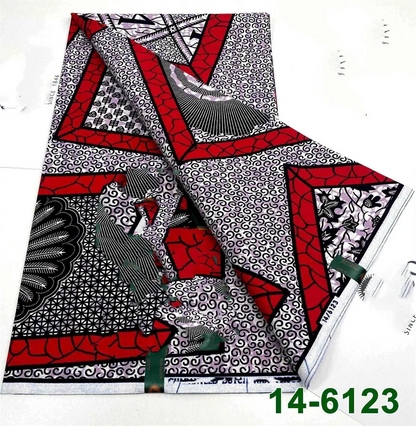 Latest Style Ankara Wax Print Fabric - 100% Cotton High Quality Soft African Real Wax Material