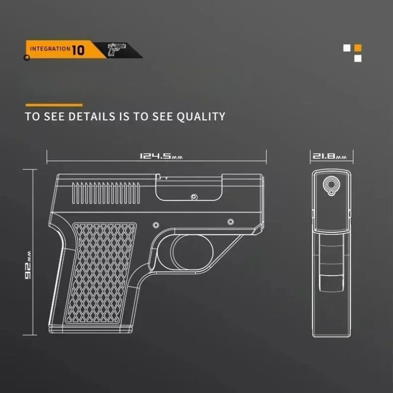 2026 Clip Gun Type Butane Lighter - Windproof Jet Blue Flame Cigarette Holder Gift for Men (No Gas Included)