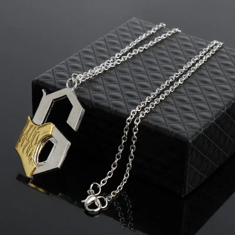 Grimmjow Jaegerjaquez Anime Keychain Necklace - 6th Blade Logo Cosplay Jewelry Fan Collectible Gift