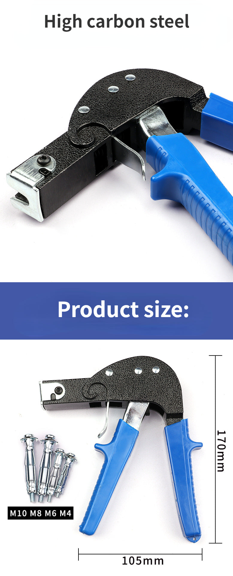 Hollow Wall Anchor Fixing Gun — Molly Bolt & Plasterboard Screw Installation Tool