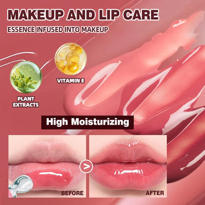 Moisturizing Lip Glaze - Hydrating Volumizing Lip Gloss for Women