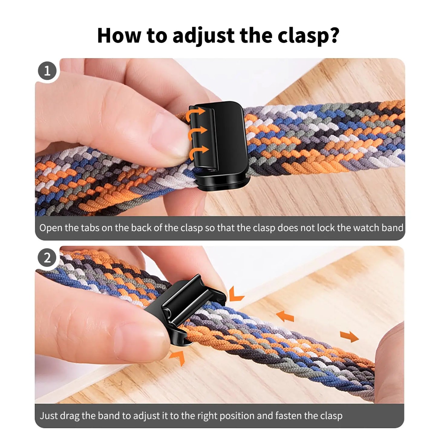 Braided Magnetic Strap for Apple Watch — Compatible with 38mm, 40mm, 41mm, 44mm, 45mm, 49mm Series SE, 7, 6, 8, 9, 10 & Ultra2