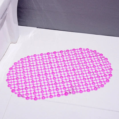 PVC Anti-Skid Bath Mat – Soft Non-Slip Shower & Bathtub Mat with Massage Nubs and Suction Cups